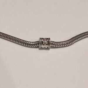 Silver Floral Spacer Charm for Pandora‎ Style Bracelet